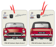 Sunbeam Alpine Series V 1965-68 Air Freshener